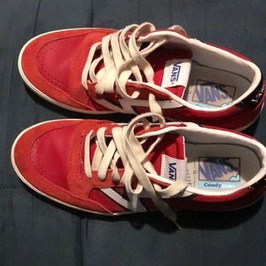 Red and White Vans
